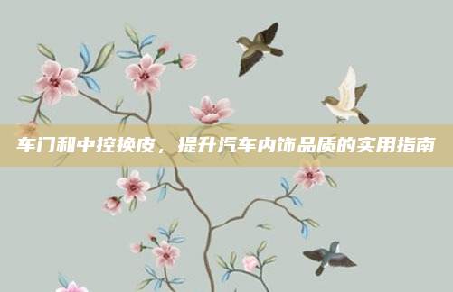 车门和中控换皮,提升汽车内饰品质的实用指南