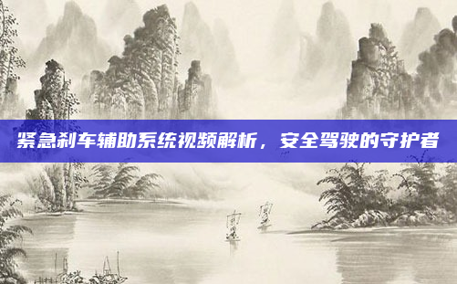 紧急刹车辅助系统视频解析,安全驾驶的守护者