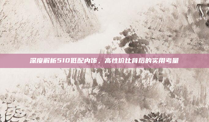 深度解析510低配内饰，高性价比背后的实用考量