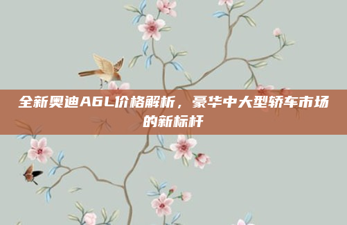 全新奥迪A6L价格解析,豪华中大型轿车市场的新标杆