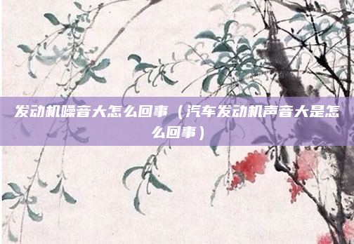 发动机噪音大怎么回事（汽车发动机声音大是怎么回事）