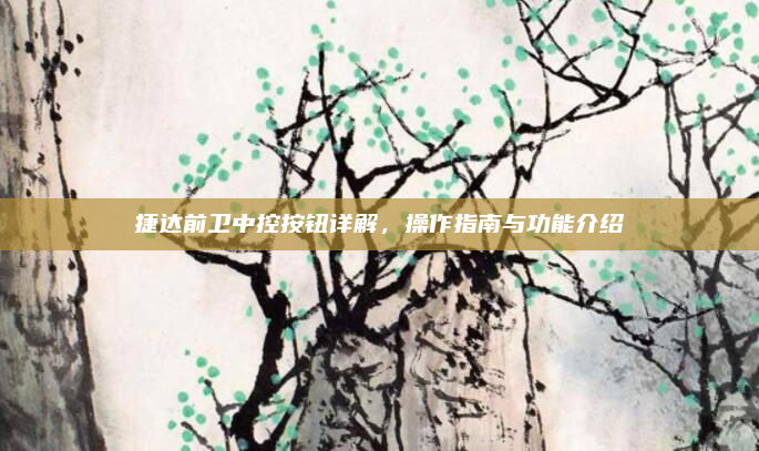 捷达前卫中控按钮详解，操作指南与功能介绍