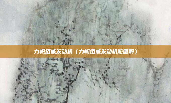 力帆迈威发动机（力帆迈威发动机舱图解）