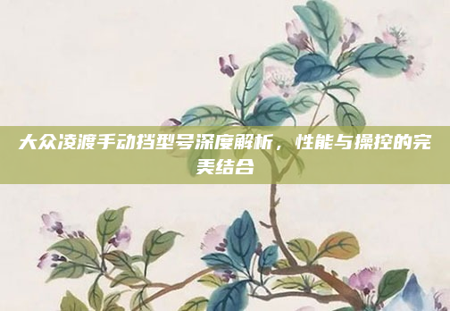 大众凌渡手动挡型号深度解析，性能与操控的完美结合