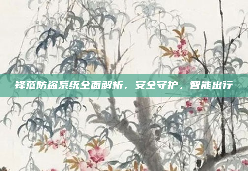 锋范防盗系统全面解析,安全守护,智能出行