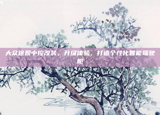大众途观中控改装，升级体验，打造个性化智能驾驶舱