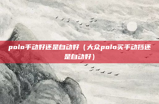 polo手动好还是自动好（大众polo买手动挡还是自动好）