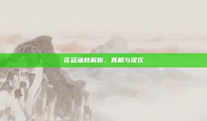 花冠油耗解析,真相与误区