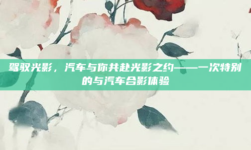 驾驭光影,汽车与你共赴光影之约——一次特别的与汽车合影体验
