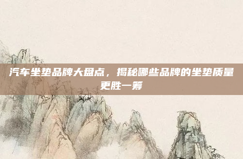 汽车坐垫品牌大盘点，揭秘哪些品牌的坐垫质量更胜一筹