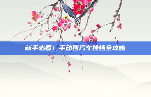 新手必看！手动挡汽车挂档全攻略
