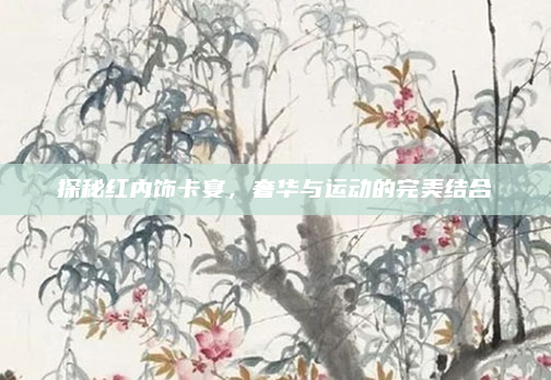 探秘红内饰卡宴,奢华与运动的完美结合