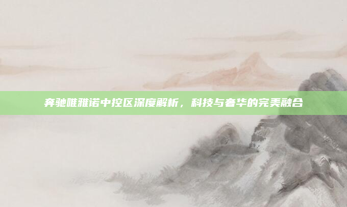奔驰唯雅诺中控区深度解析，科技与奢华的完美融合