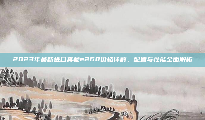 2023年最新进口奔驰e260价格详解，配置与性能全面解析