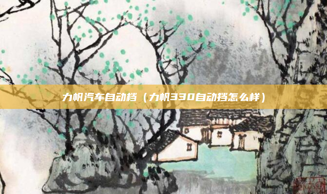 力帆汽车自动档（力帆330自动挡怎么样）