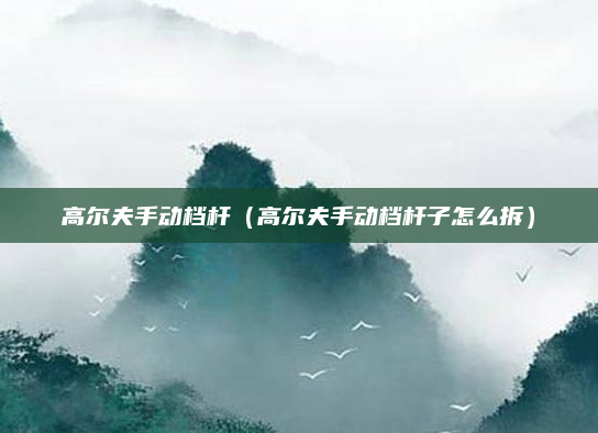 高尔夫手动档杆(高尔夫手动档杆子怎么拆)