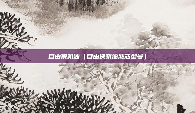 自由侠机油（自由侠机油滤芯型号）