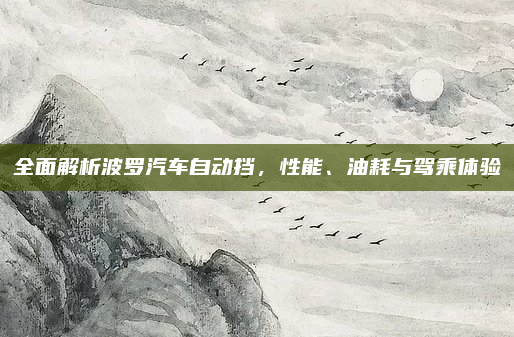 全面解析波罗汽车自动挡,性能、油耗与驾乘体验