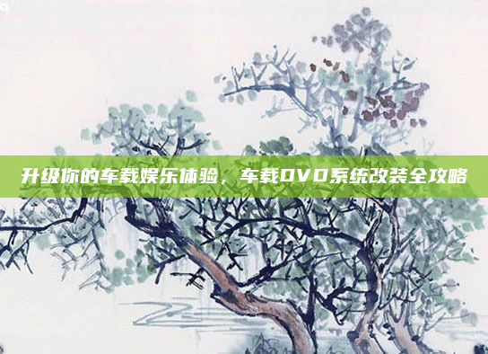 升级你的车载娱乐体验，车载DVD系统改装全攻略