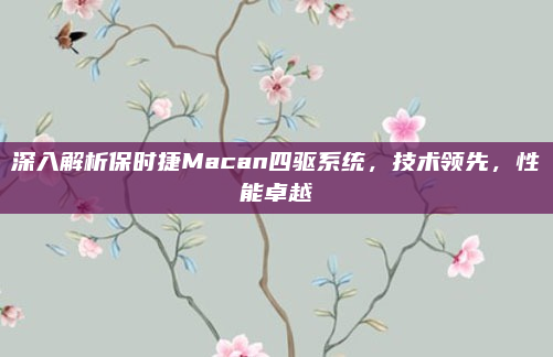 深入解析保时捷Macan四驱系统，技术领先，性能卓越