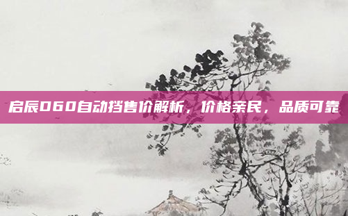 启辰D60自动挡售价解析,价格亲民,品质可靠