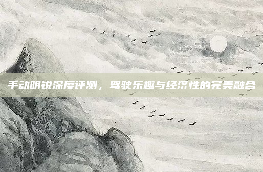 手动明锐深度评测,驾驶乐趣与经济性的完美融合