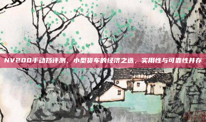 NV200手动挡评测，小型货车的经济之选，实用性与可靠性并存