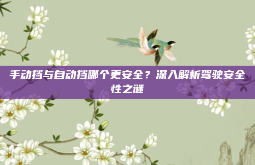 手动挡与自动挡哪个更安全?深入解析驾驶安全性之谜