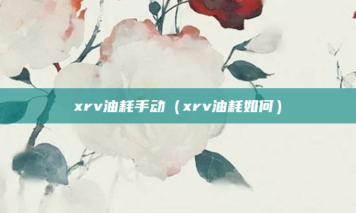 xrv油耗手动（xrv油耗如何）