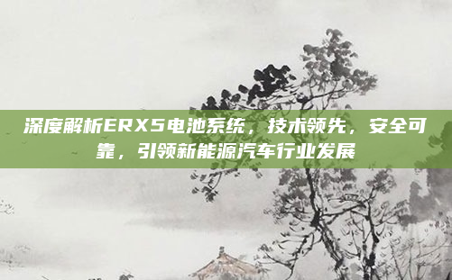 深度解析ERX5电池系统,技术领先,安全可靠,引领新能源汽车行业发展