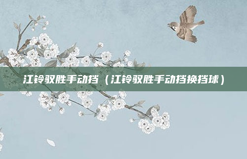 江铃驭胜手动挡(江铃驭胜手动挡换挡球)