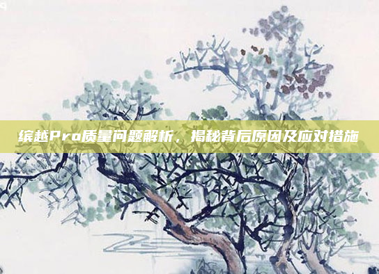 缤越Pro质量问题解析,揭秘背后原因及应对措施