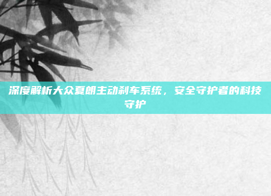 深度解析大众夏朗主动刹车系统，安全守护者的科技守护