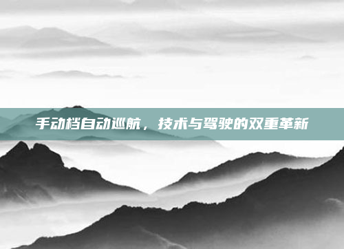 手动档自动巡航，技术与驾驶的双重革新