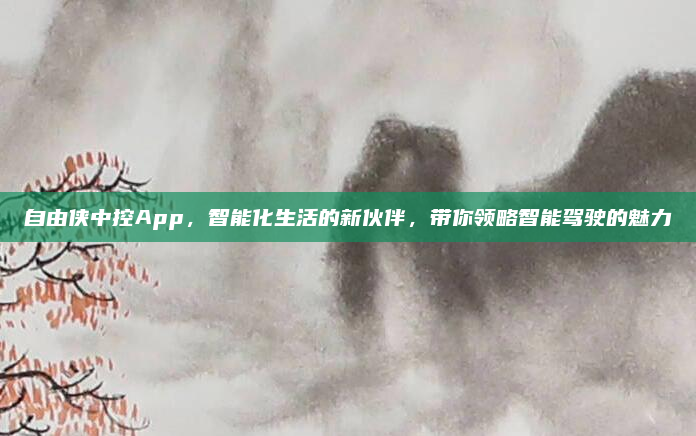 自由侠中控App,智能化生活的新伙伴,带你领略智能驾驶的魅力