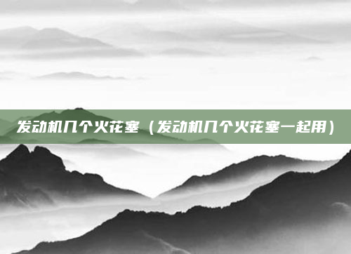 发动机几个火花塞（发动机几个火花塞一起用）