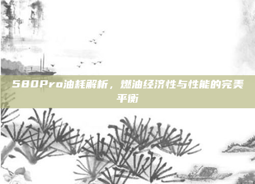 580Pro油耗解析,燃油经济性与性能的完美平衡