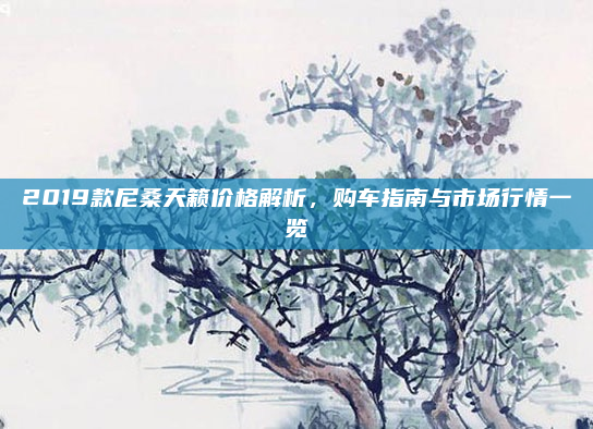2019款尼桑天籁价格解析,购车指南与市场行情一览