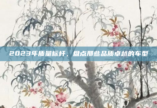 2023年质量标杆,盘点那些品质卓越的车型