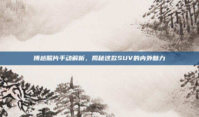 博越照片手动解析，揭秘这款SUV的内外魅力