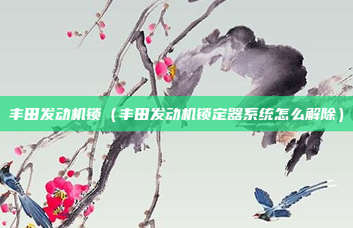 丰田发动机锁（丰田发动机锁定器系统怎么解除）