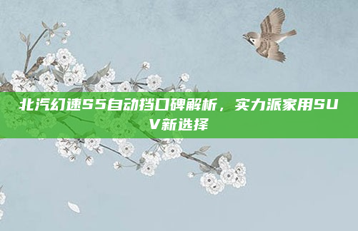北汽幻速S5自动挡口碑解析,实力派家用SUV新选择