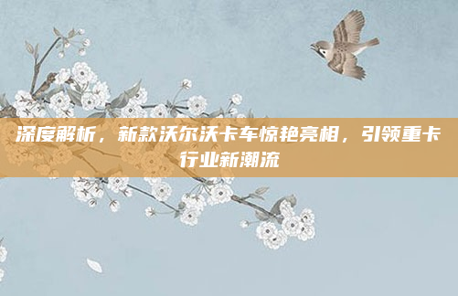 深度解析，新款沃尔沃卡车惊艳亮相，引领重卡行业新潮流