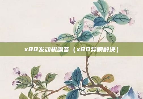 x80发动机噪音(x80异响解决)