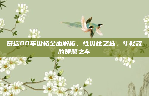 奇瑞QQ车价格全面解析，性价比之选，年轻族的理想之车