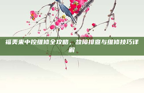 福美来中控维修全攻略,故障排查与维修技巧详解