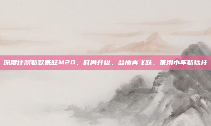 深度评测新款威旺M20,时尚升级,品质再飞跃,家用小车新标杆