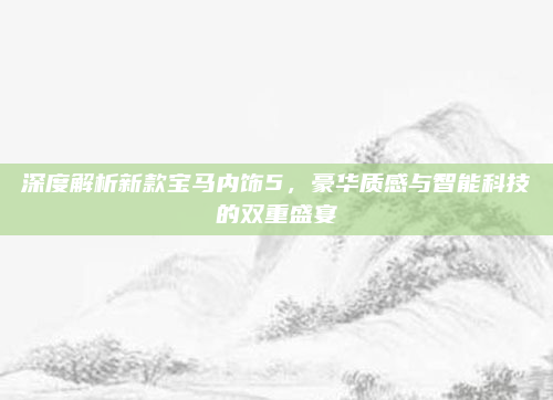 深度解析新款宝马内饰5,豪华质感与智能科技的双重盛宴