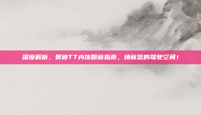 深度解析，奥迪TT内饰翻新指南，焕新您的驾驶空间！