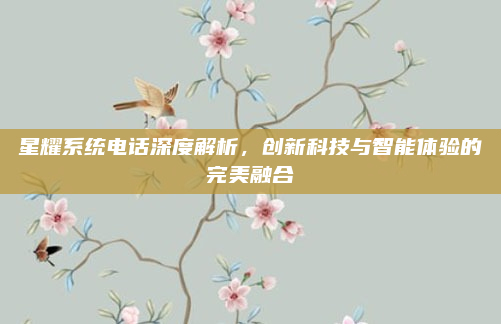 星耀系统电话深度解析,创新科技与智能体验的完美融合